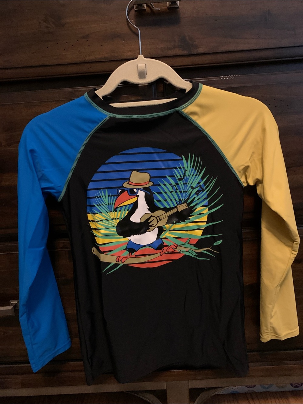 Appaman Long-Sleeve Rash Guard Swim Shirt Toucan